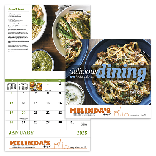 Custom Imprinted Calendar - Delicious Dining #7231