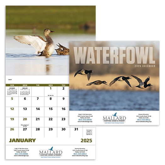 Custom Imprinted Calendar - Waterfowl #7248