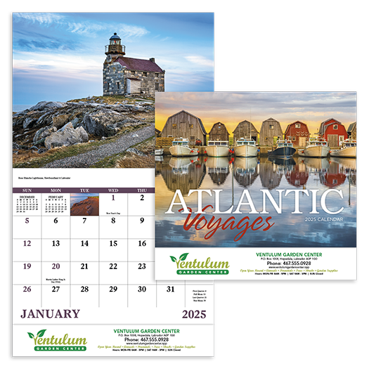Custom Imprinted Calendar - Atlantic Voyages #7310