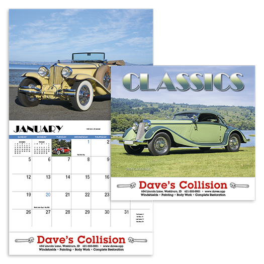 Custom Imprinted Calendar - Classics #820